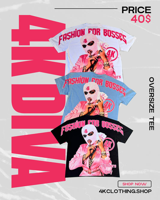 “4K Diva” Oversize T-Shirt