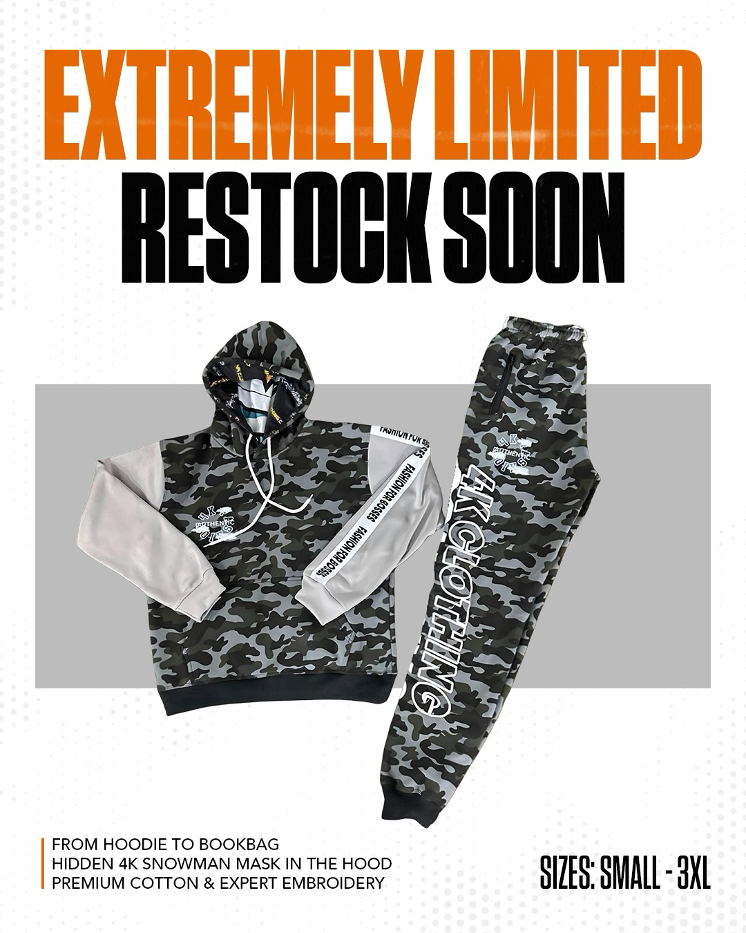 “4K BAG” Sweatsuits
